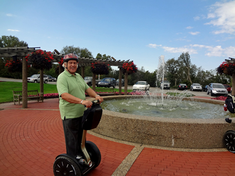 Lee Duquette on a Segway