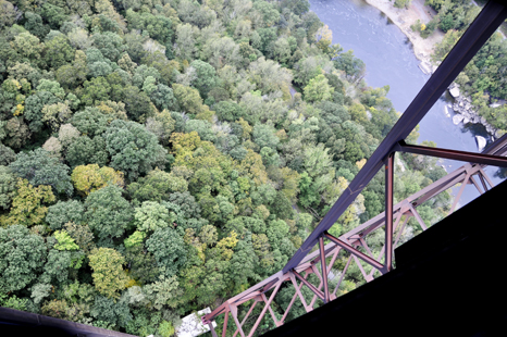 Looking straight down 851 feet 