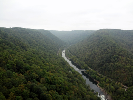 the New River and the Tunney Hunsaker Bridge