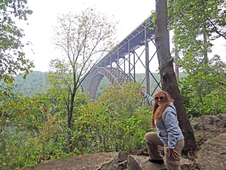 Karen Duquette and the New River Gorge Bridge