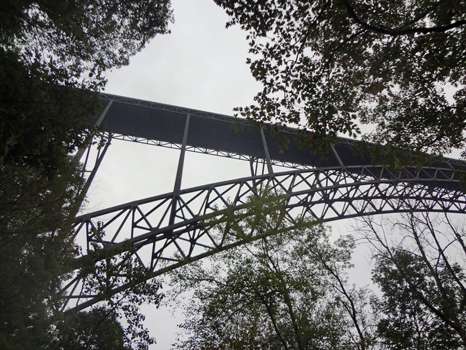 the New River Gorge Bridge and the catwalk