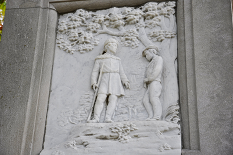 engraving on Daniel Boone's tombstone