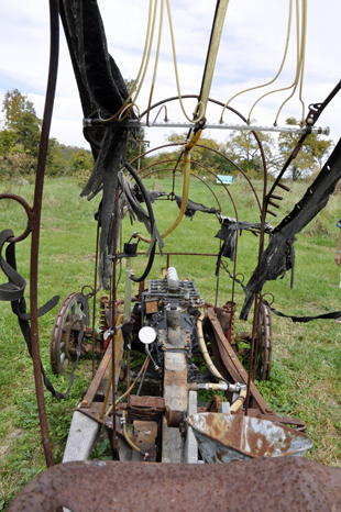 view from the back of the Mobile Life Support Unit Model A sculpture