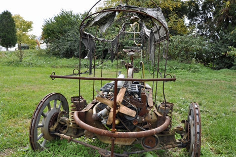 the Mobile Life Support Unit Model A sculpture