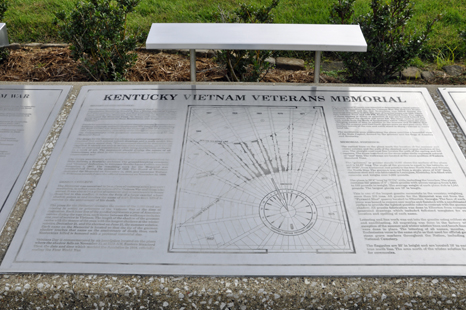 sign at Kentucky Vietnam Veterans Memorial