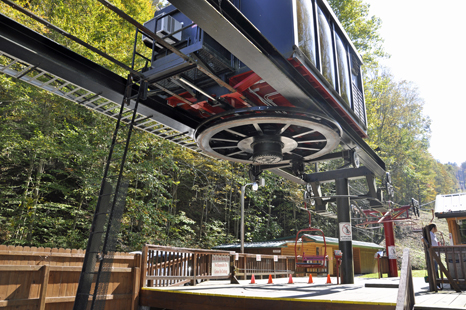 the gears of the skylift