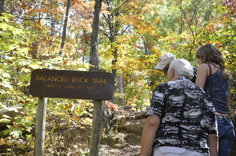 sign to hte Balanced Rock