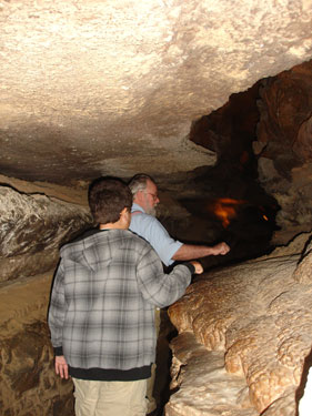 the grandson of the two RV Gypsies and the guide a Ruby Falls