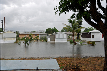 flooded road