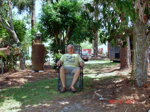 Lee Duquette enjoying the great weather in Englewood, Florida