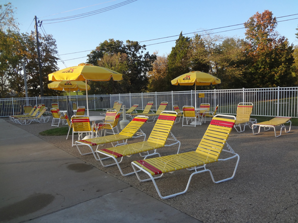 pool area in the campground