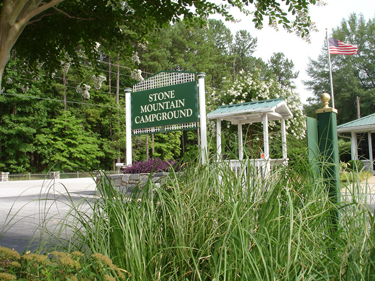 Stone Mountain Campground sign