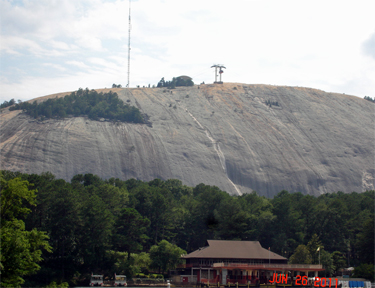 View of Stone Mountain from the "Duck"