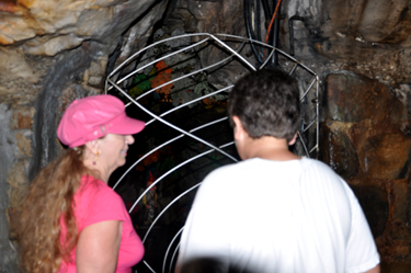 Karen Duquette and her grandson at Rock City