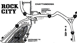 Rock City road map