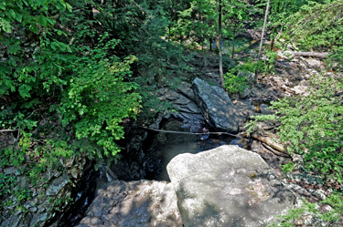 a person down there in the water