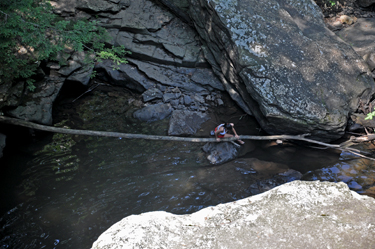 a person down there in the water