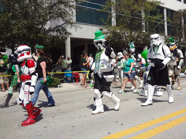 Star Wars invade the St. Patrick Day's Parade