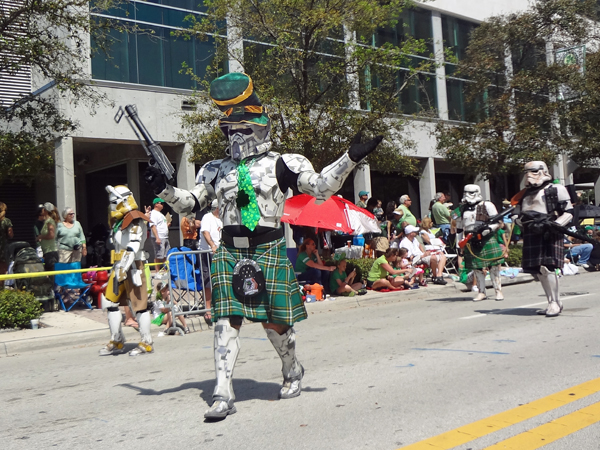 Star Wars invade the St. Patrick Day's Parade