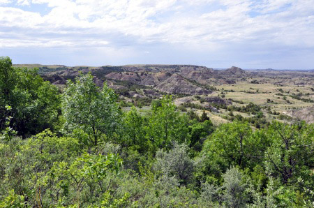 viewing the rock formations from part way down the hiking trail