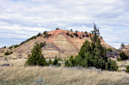 an amazing view from ground level of the Painted Canyon