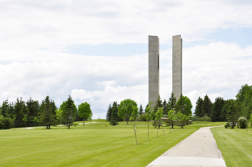 path to the Peach towers