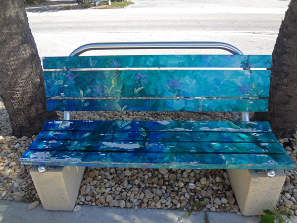 painted bench