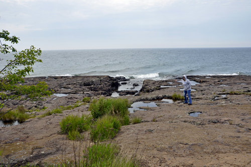 Karen Duquette at Lake Superior in Minnesota