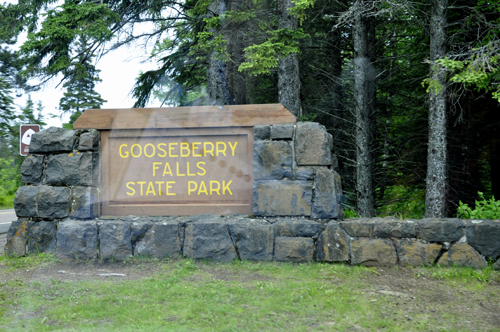 sign: Gooseberry Falls State Park