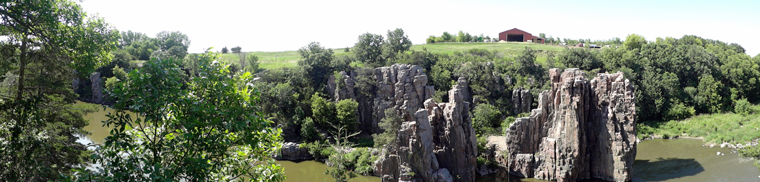 panorama view of Chimney Rock and more