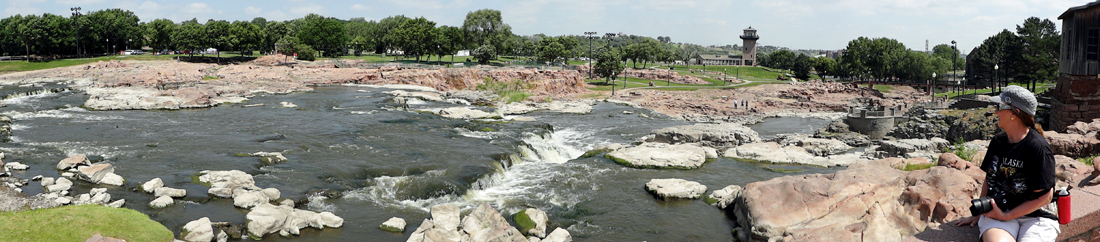 Karen Duquete at The back side of Sioux Falls