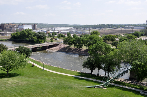 View from the five-story observation tower