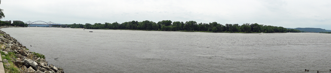 the Mississippi River in La Crosse, Wisconsin