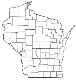 map of Wisconsin showing location of La Crosse, WI