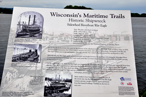 sign: Wisconsin's Maritime trails