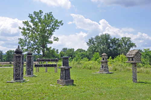 all 5 rock formations plues the sign