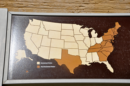 the states in brown on this map are not participants of the Homestead ACT
