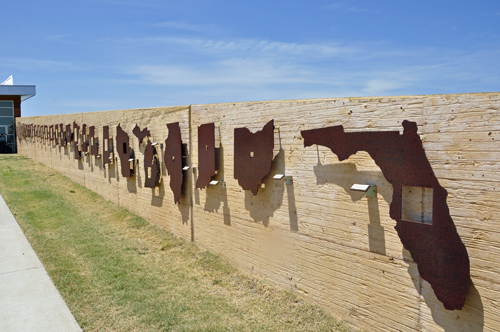 the living wall of states participating in the Homestead ACT