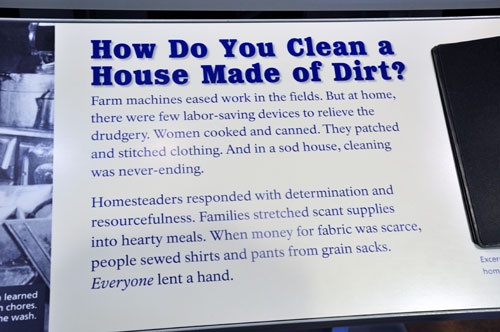 sign: how do you clean a house made of dirt