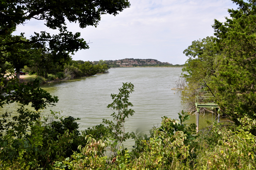 view from the trail at Roman Nose State Park