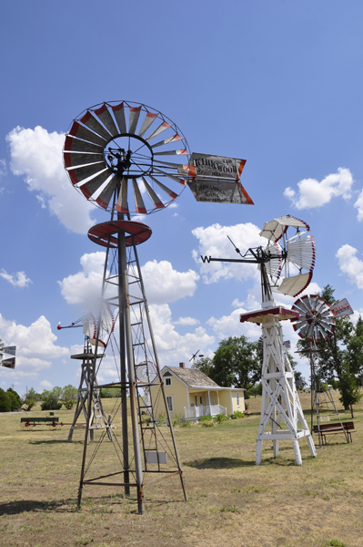 windmills at Shattuck Windmill Museum