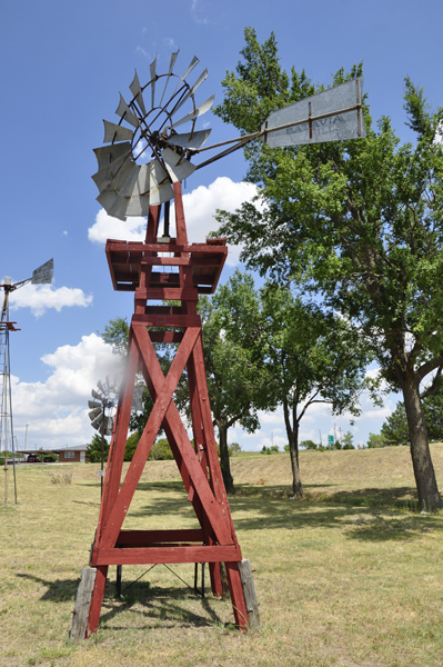 a windmill in Shattuck