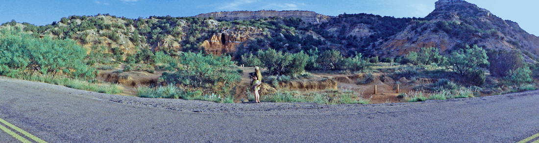 Karen Duquette at Palo Duro Canyon in Texas