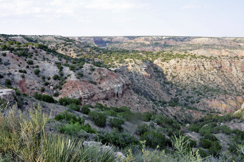 Palo Duro Canyon State Park view from Interpretive Center