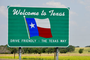 Welcome to Texas sign