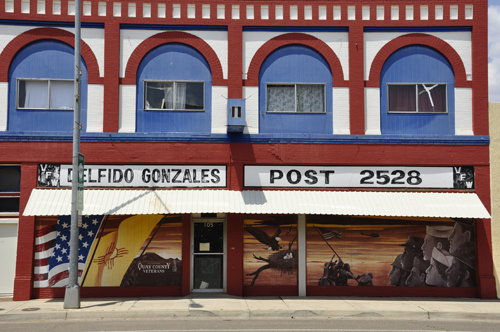 Patriotic mural at VFW building