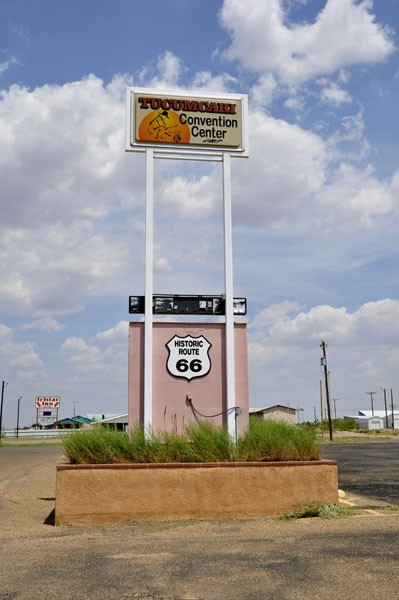 sign: The Tiucumcari Convention Center