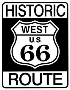 Historic Route 66 sign