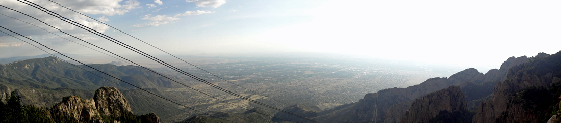 panorama of Sandia Peak