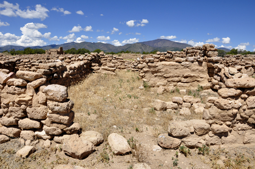 the top of the cave dwellings.